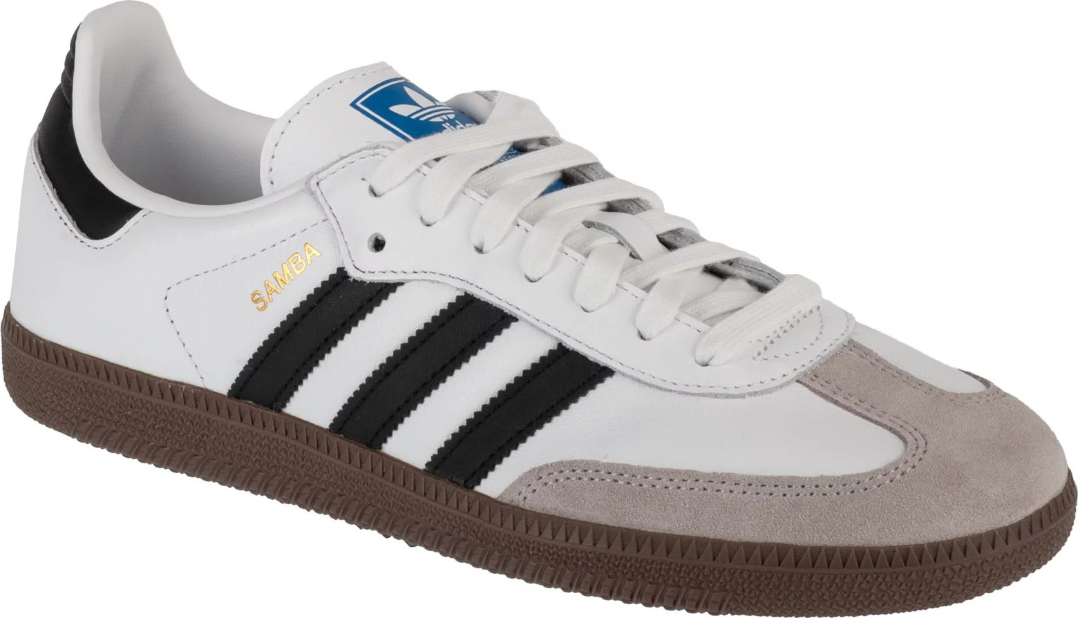 Bílo-černo-šedé tenisky Adidas Samba OG