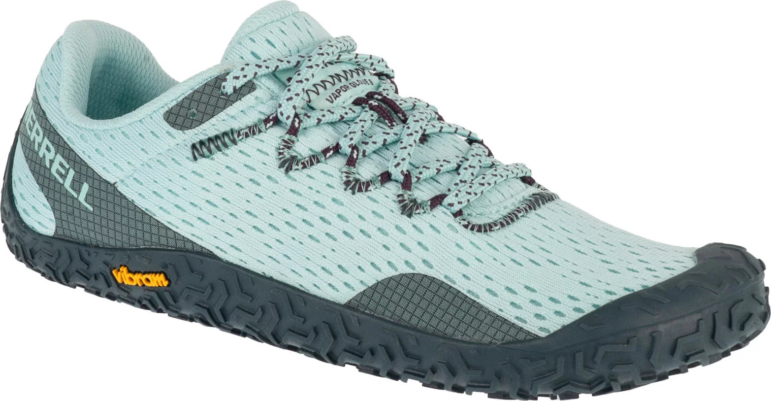 Světle modré dámské sportovní barefoot boty Merrell Vapor Glove 6