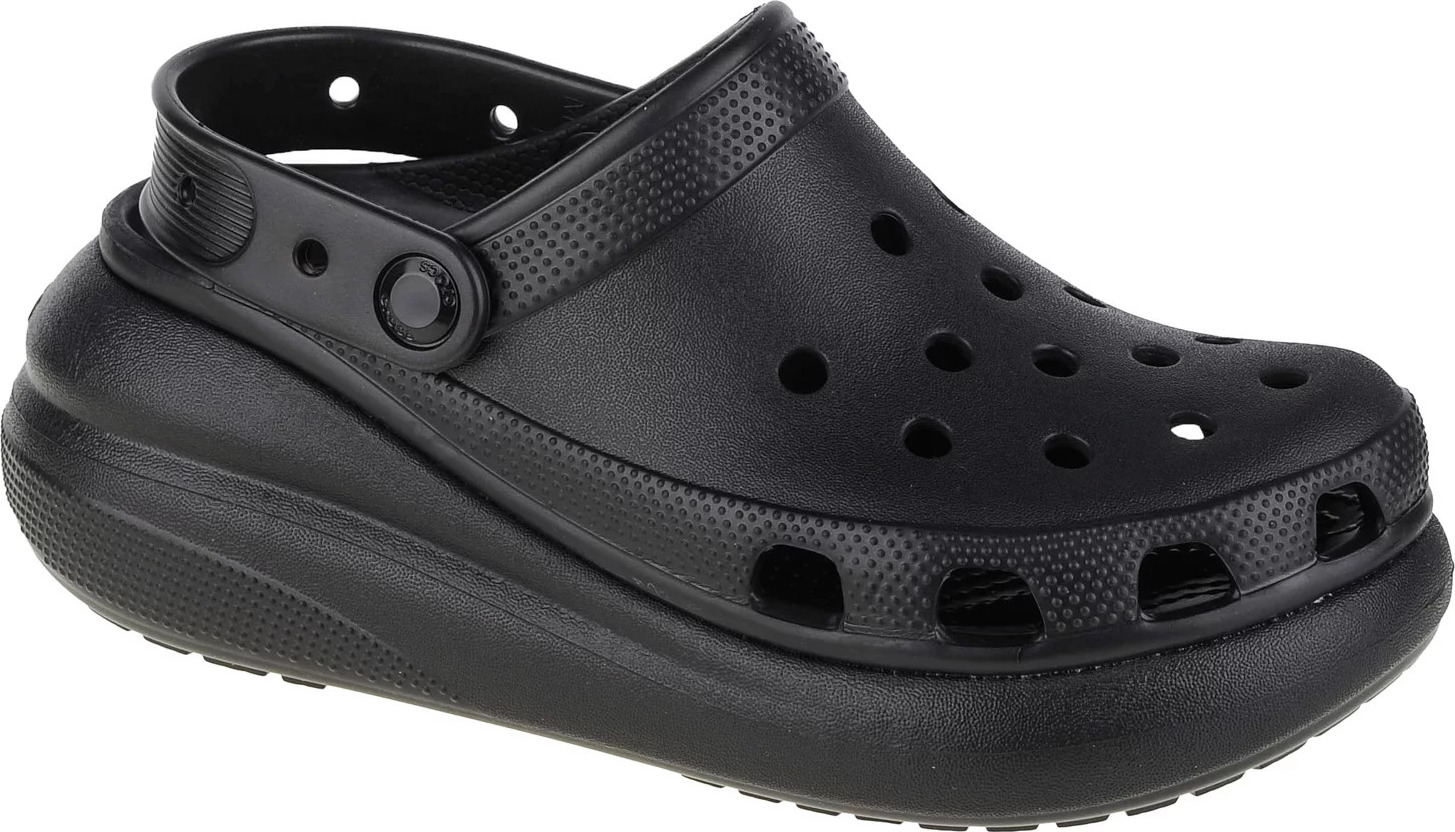 Černé nazouváky na platformě Crocs Classic Crush Clog (Velikost 36/37)