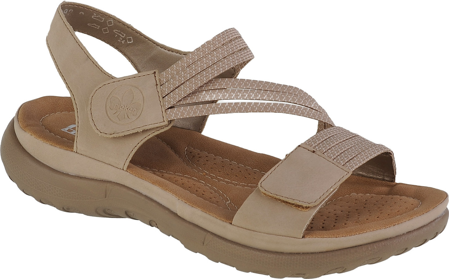 Béžové dámské sandály Rieker Sandals 64870-62 (Velikost 36)