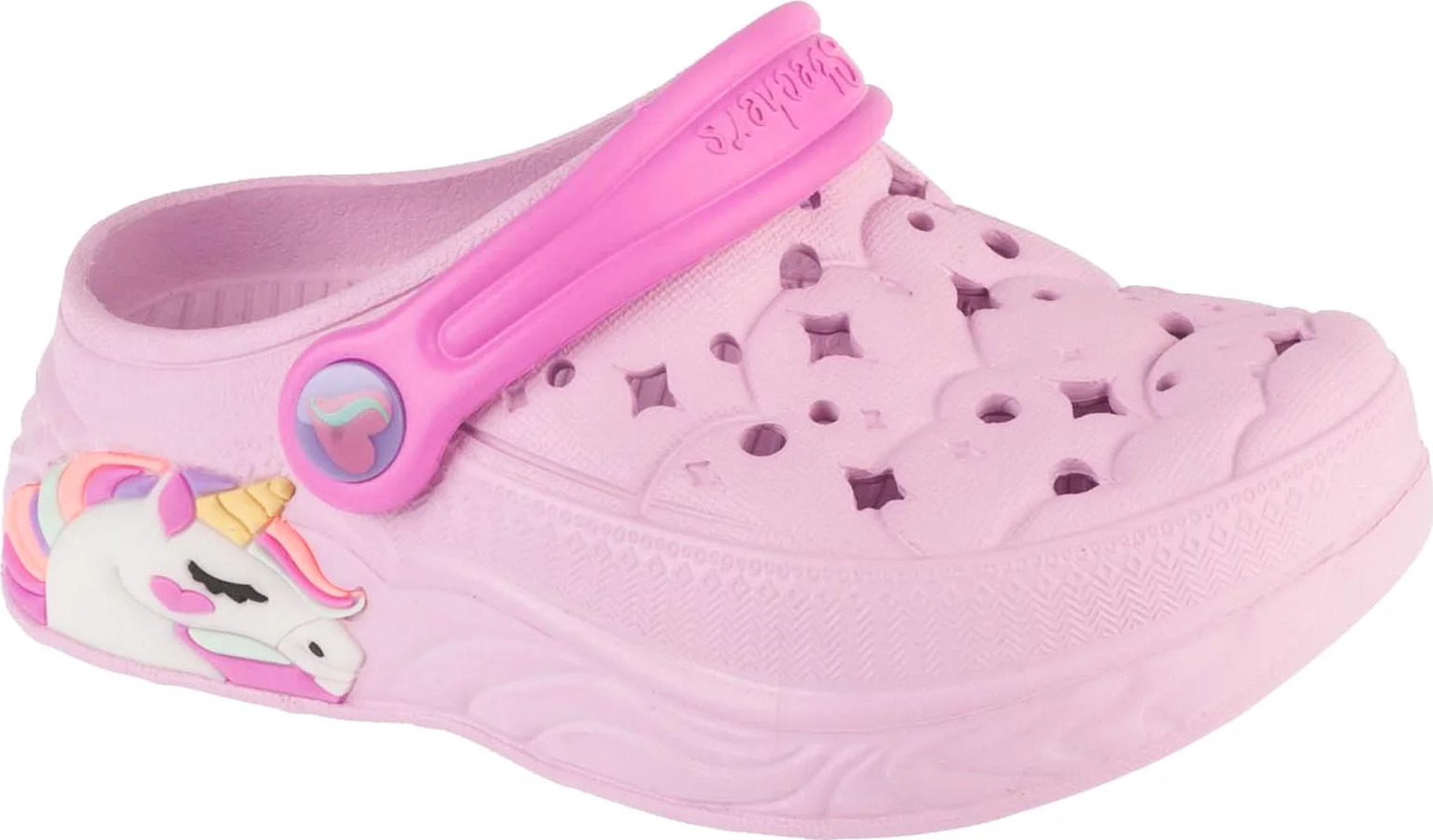 Růžové dívčí nazouváky Skechers Unicorn Dreamer (Velikost 21)
