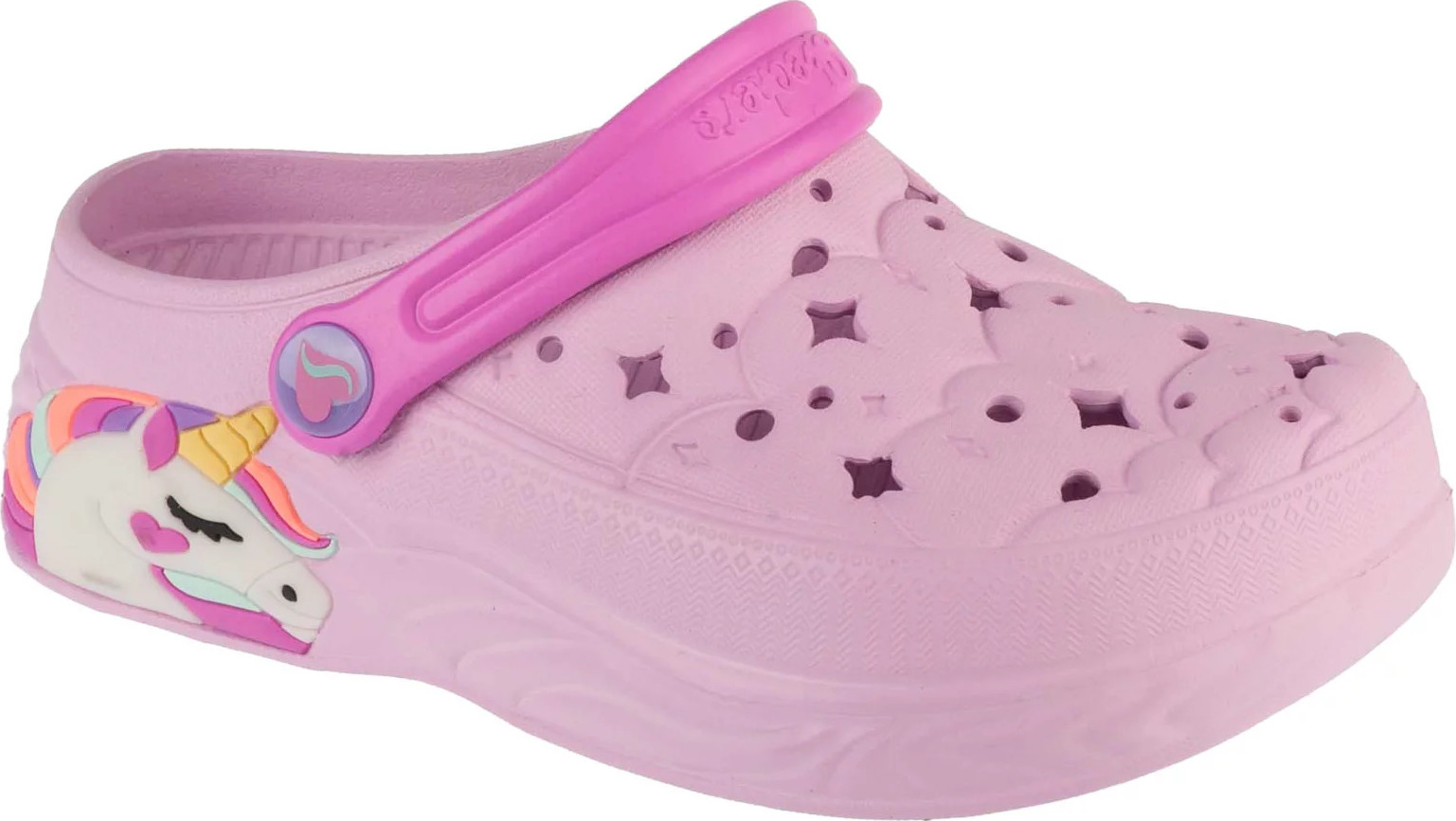 Růžové dívčí nazouváky Skechers Unicorn Dreamer (Velikost 27)