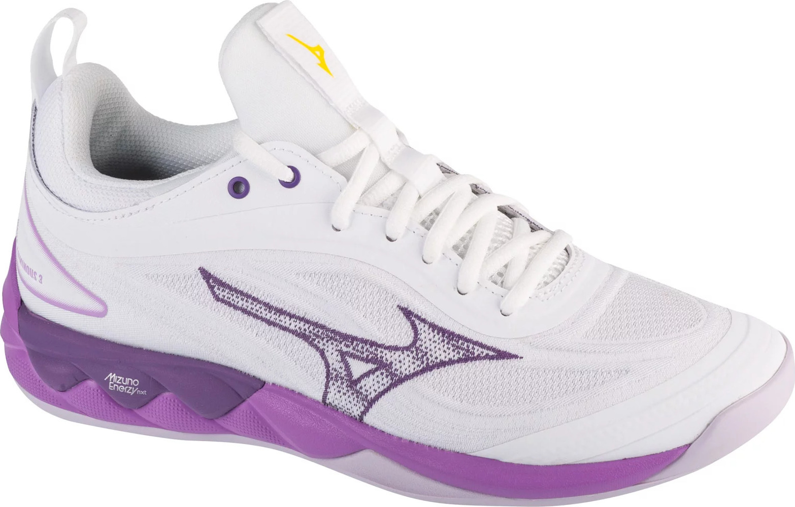 Bílo-fialové dámské sálové tenisky Mizuno Wave Luminous 3 (Velikost 37)