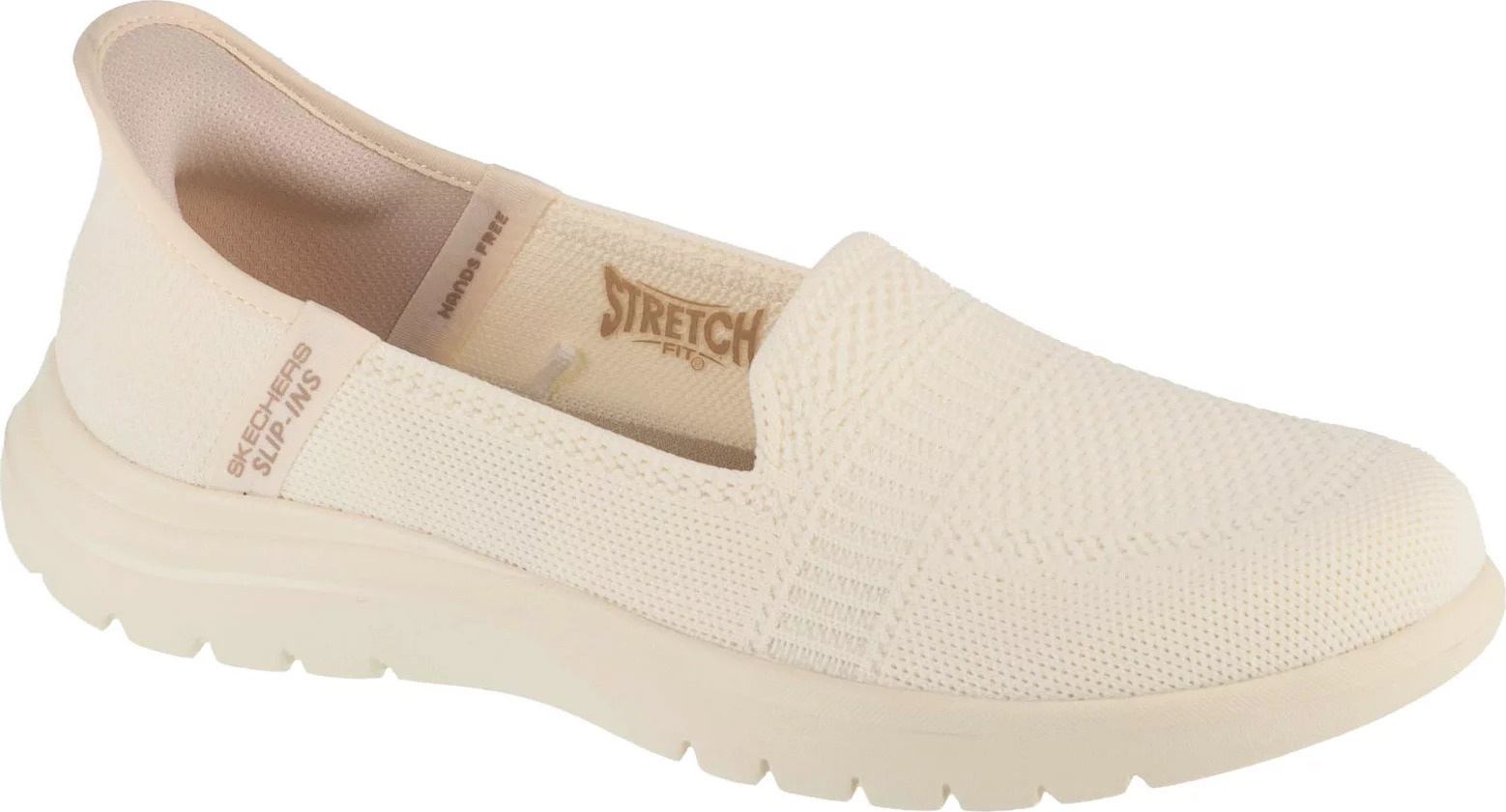Smetanové dámské nazouvací tenisky Skechers Slip-Ins On The Go Flex - Camellia