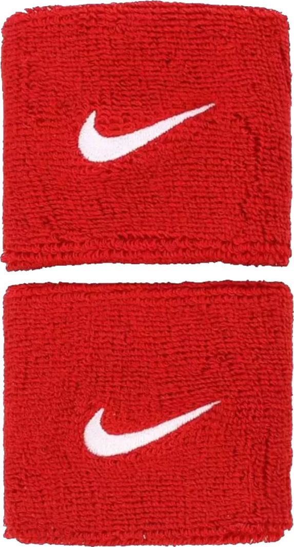 Červené potítka Nike Swoosh Wristbands (Velikost ONE SIZE)