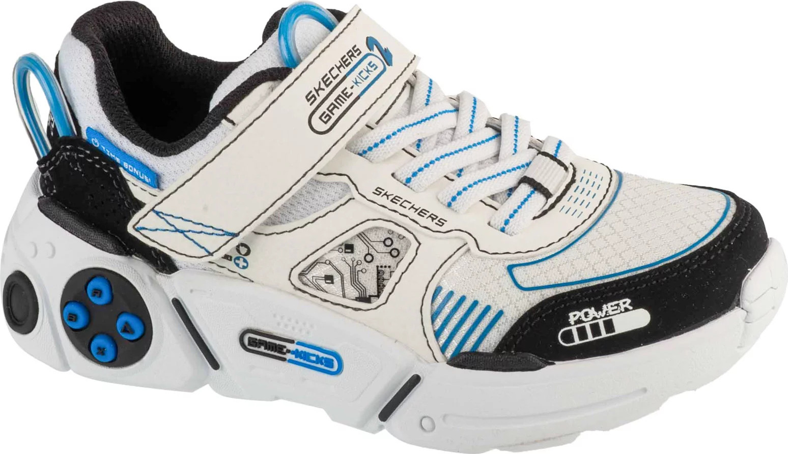 Bílé chlapecké tenisky Skechers Gametronix 2.0