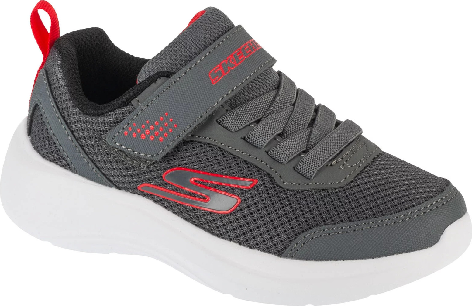 Tmavě šedé dětské tenisky Skechers Selectors - Reset Achieved (Velikost 27)