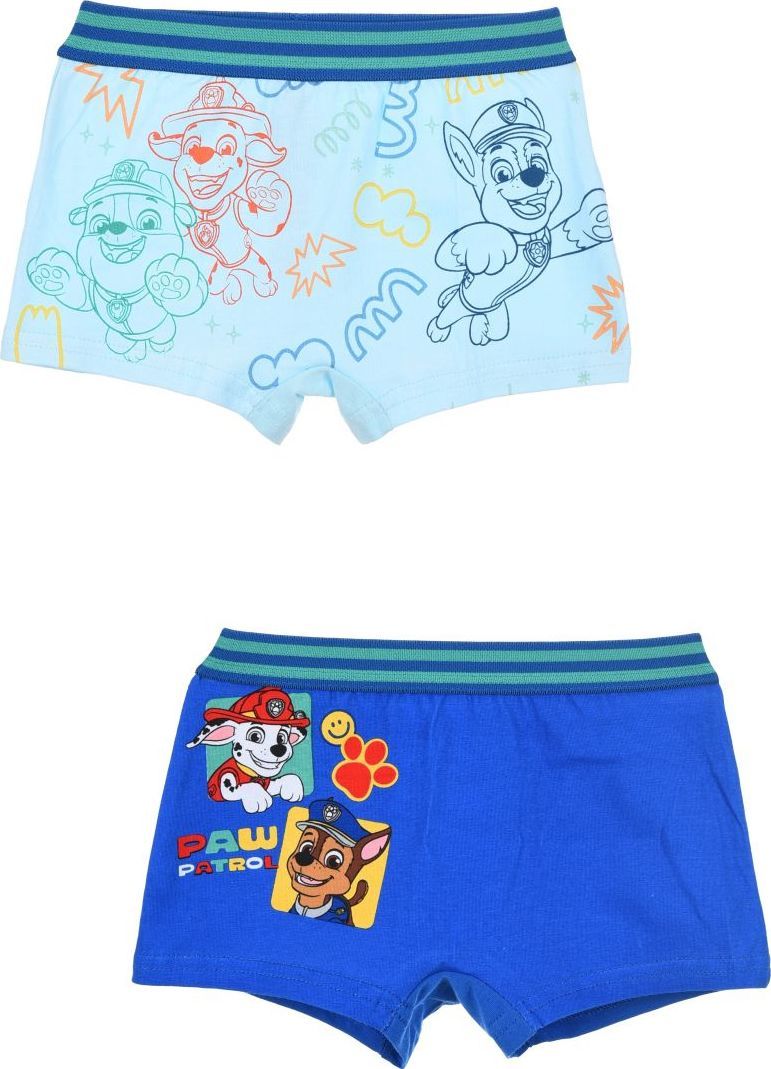 Sada 2 ks modrých chlapeckých boxerek Paw Patrol
