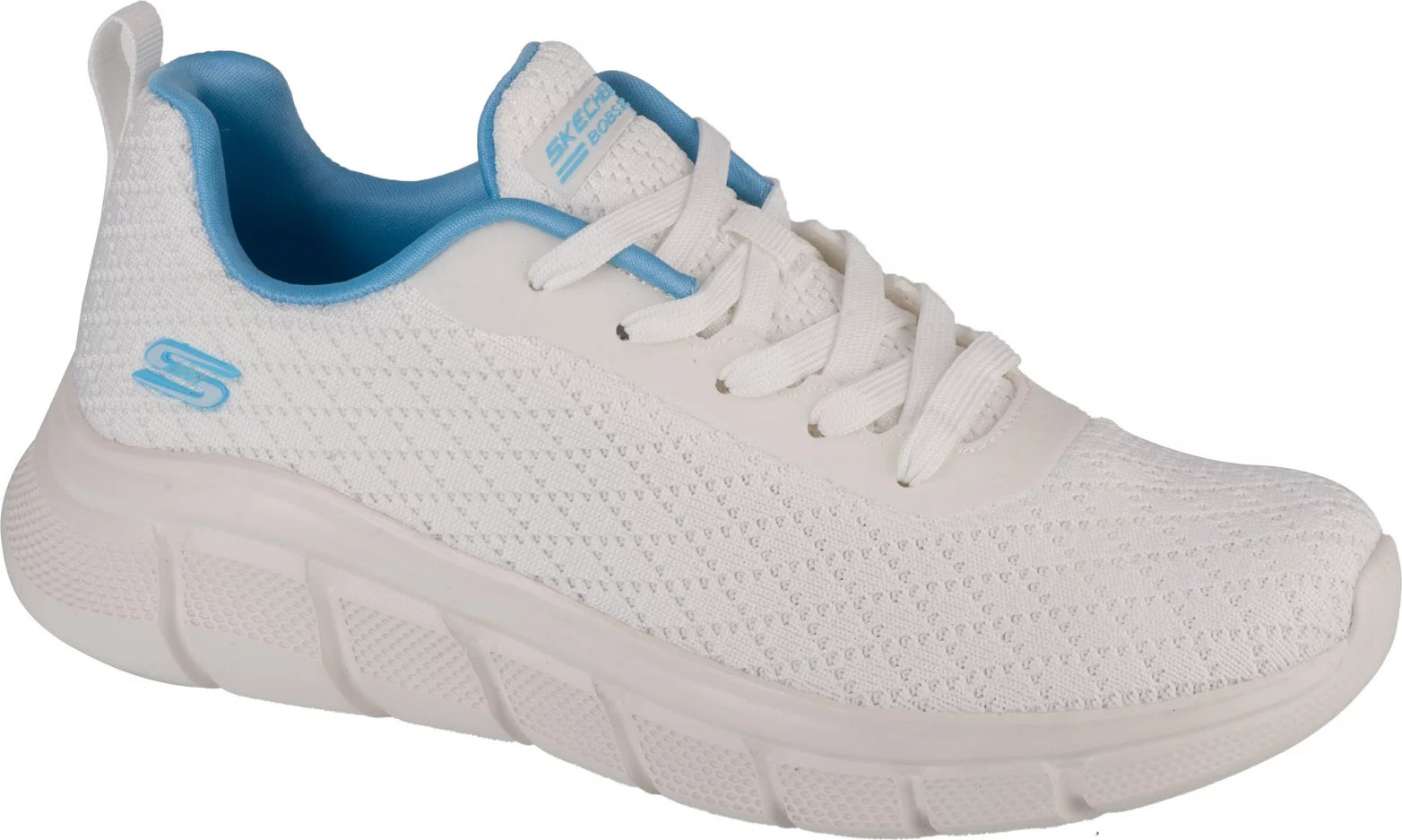 Bílé dámské tenisky Skechers Bobs Sport B Flex - Quick Pivot (Velikost 37)