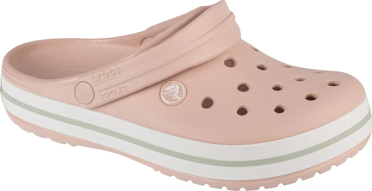 Světle růžové dámské nazouváky Crocs Crocband