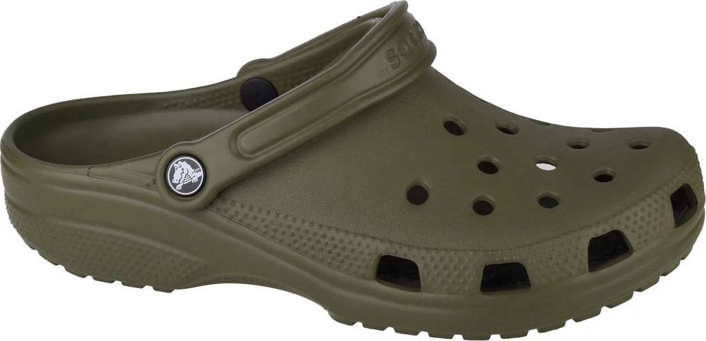 Khaki pánské klasické nazouváky Crocs Classic