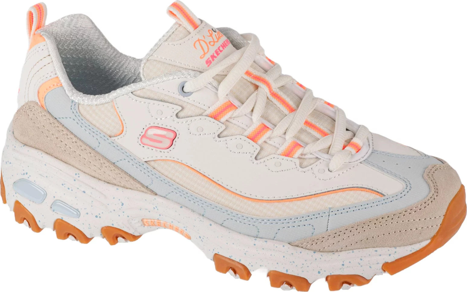 Béžové tenisky na platformě Skechers D'Lites - Bold Views (Velikost 35)