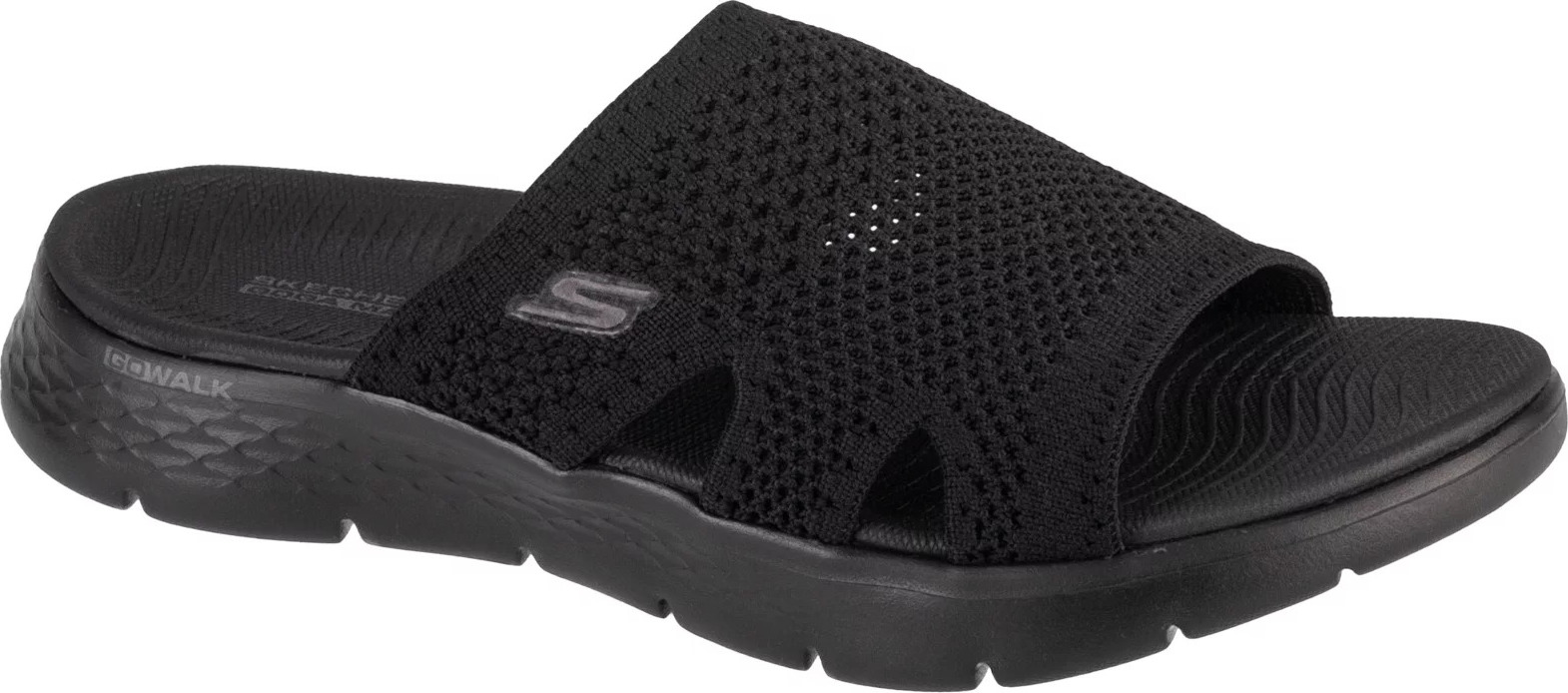 Černé dámské pantofle Skechers Go Walk Flex Sandal - Elation (Velikost 35)
