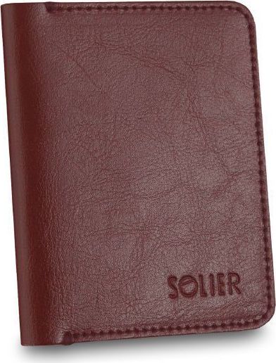 ELEGANTNÍ HNĚDÁ PÁNSKÁ PENĚŽENKA ZNAČKY SOLIER SW15 BROWN MAROON Velikost: ONE SIZE