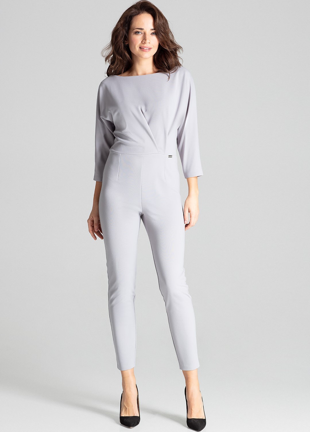 Elegantní overal L066 Grey (Velikost S)