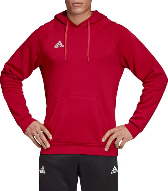 ČERVENÁ PÁNSKÁ MIKINA ADIDAS TAN HOODED SWEATSHIRT DZ9613 Velikost: M