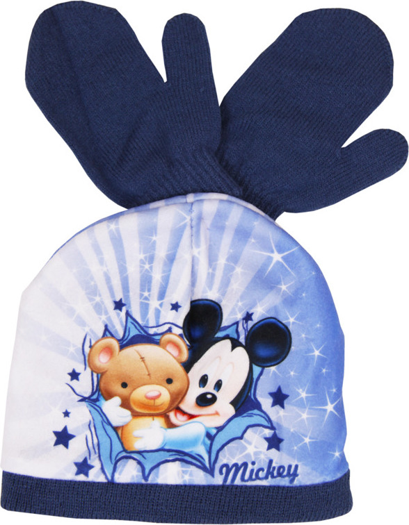 Mickey Mouse tmavě modrý zimní set (Velikost 48)