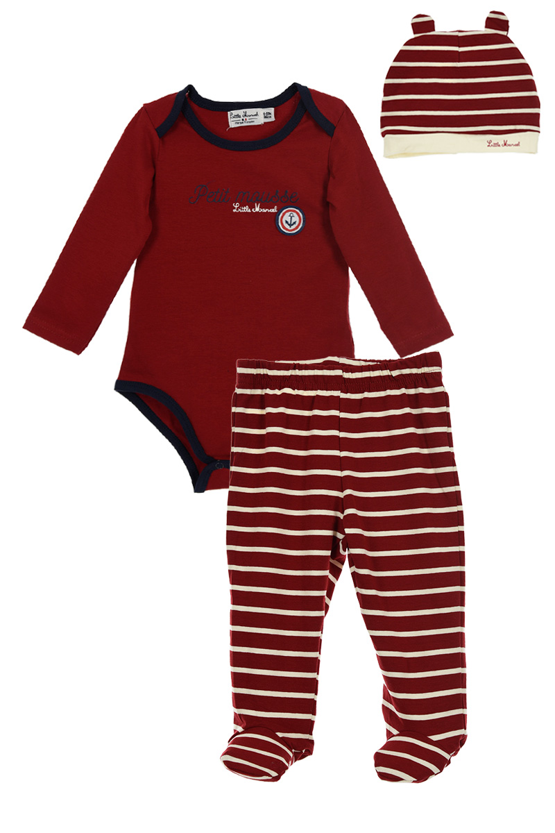 Little Marcel dívčí set body+kalhoty+čepice (Velikost 68)