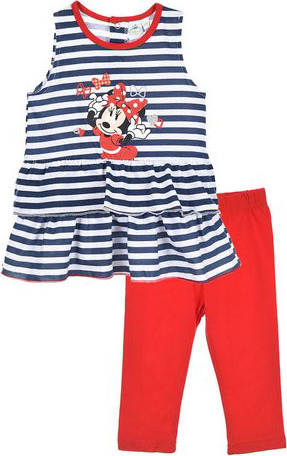 Disney Minnie Mouse dívčí set šaty+legíny (Velikost 67)