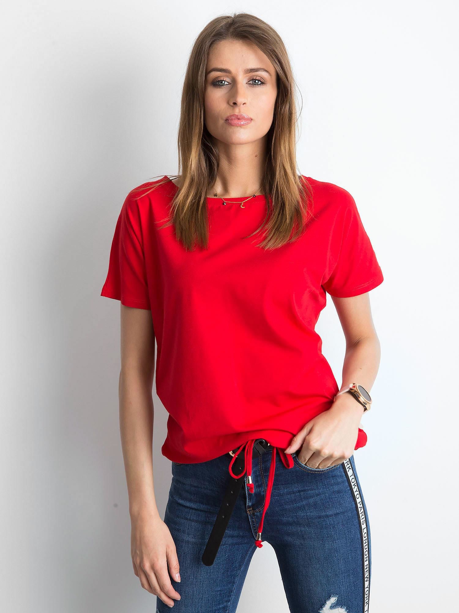 DÁMSKÉ ČERVENÉ TRIČKO RV-TS-4834.91P-RED Velikost: XS