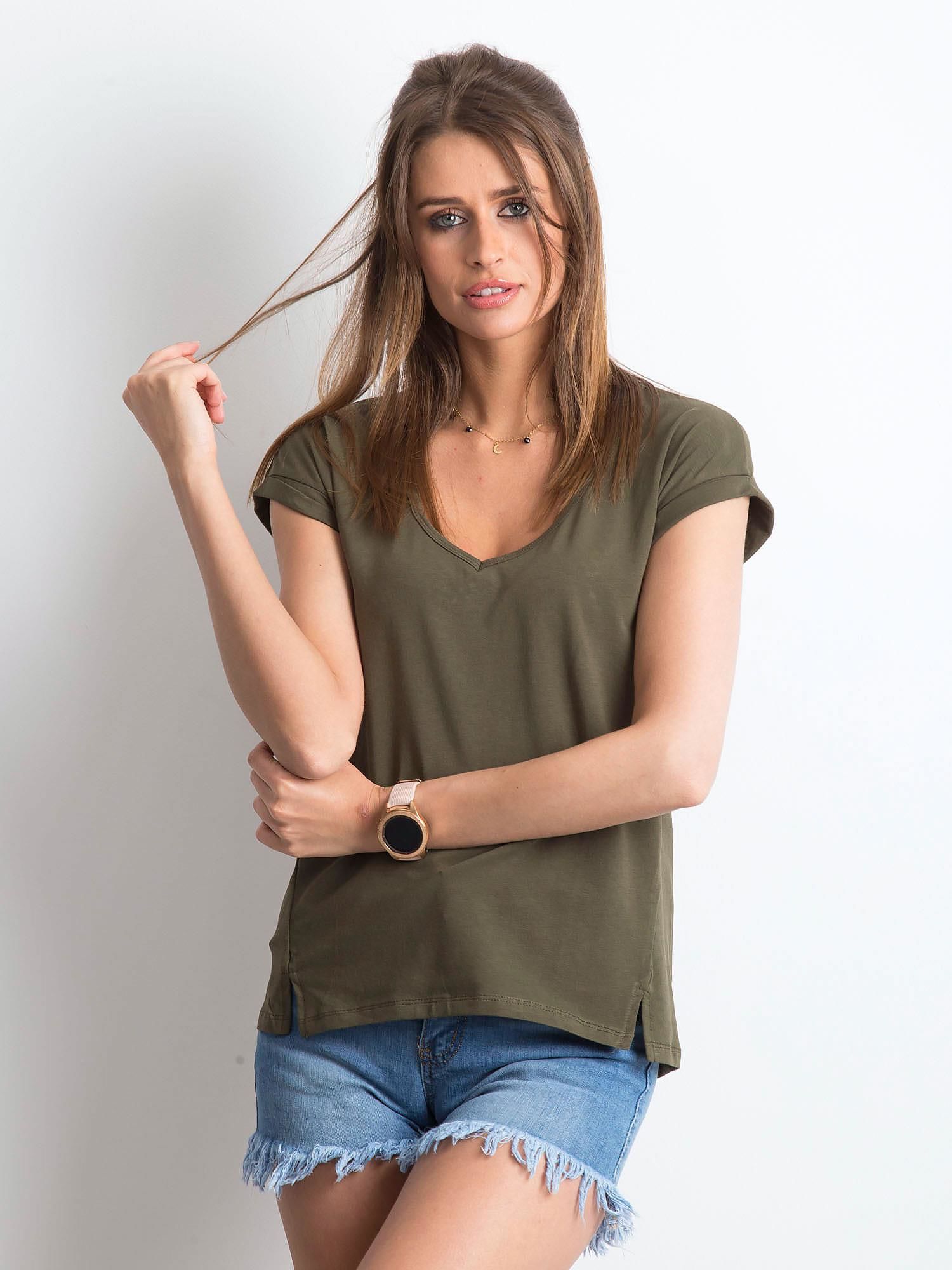 DÁMSKÉ KHAKI TRIČKO RV-TS-4839.21P-KHAKI Velikost: S