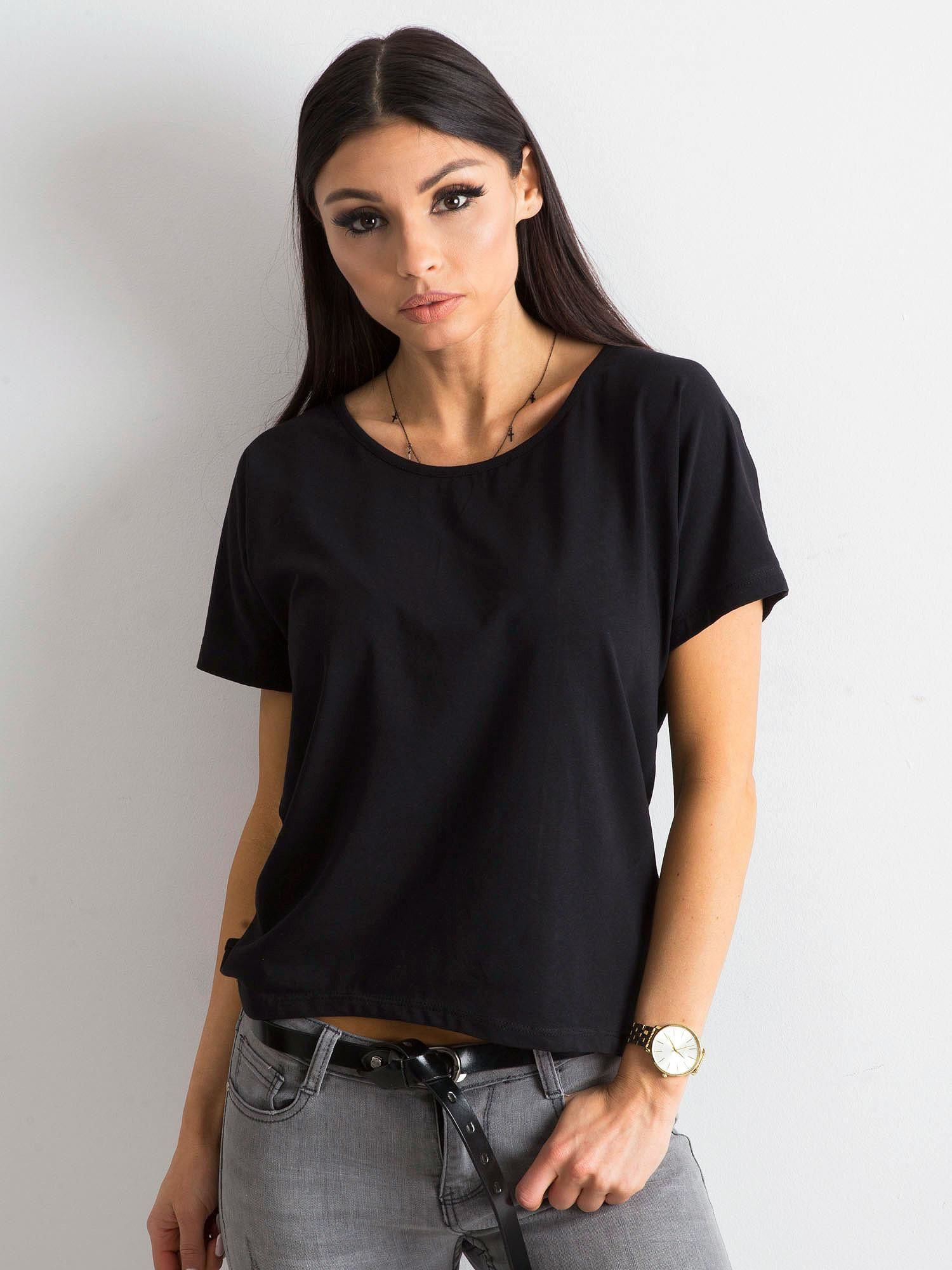 DÁMSKÉ ČERNÉ TRIČKO RV-TS-4693.78-BLACK Velikost: XS