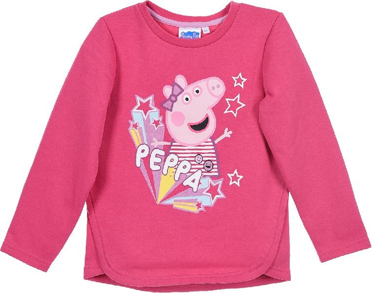 DÍVČÍ RŮŽOVÁ MIKINA PEPPA PIG Velikost: 104