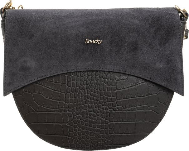 ROVICKY® ŠEDÁ CROSSBODY KABELKA S MOTIVEM KROKODÝLÍ KŮŽE TWR-122 GRAY Velikost: ONE SIZE