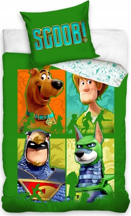 SCOOBY DOO CHLAPECKÉ ZELENÉ POVLEČENÍ Velikost: ONE SIZE