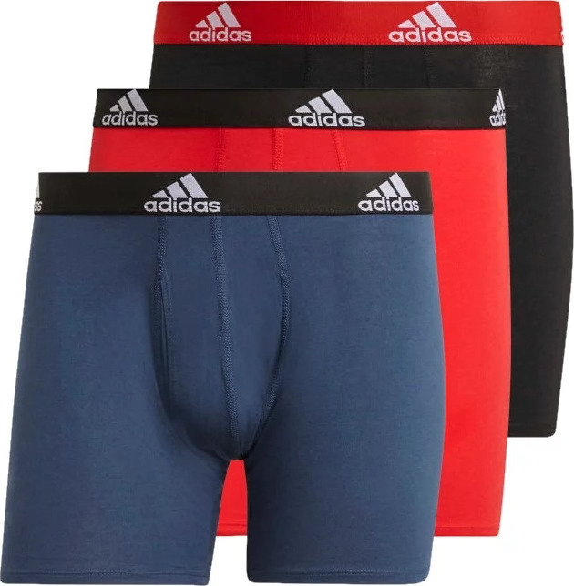 BAREVNÁ SADA BOXEREK ADIDAS LOGO BOXER BRIEFS 3 PAIRS GN2018 Velikost: S