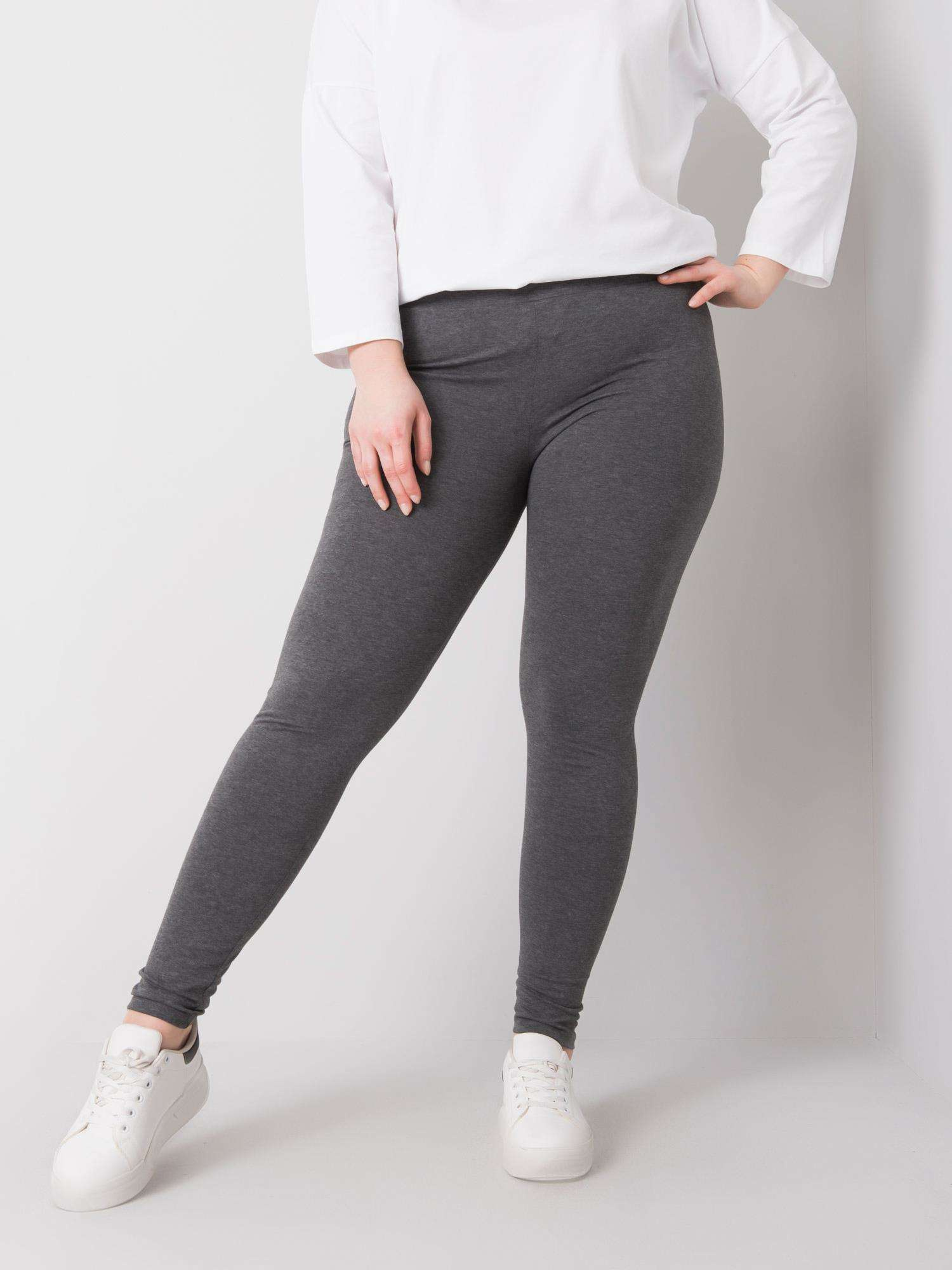 Šedé dámské legíny (Velikost 2XL)