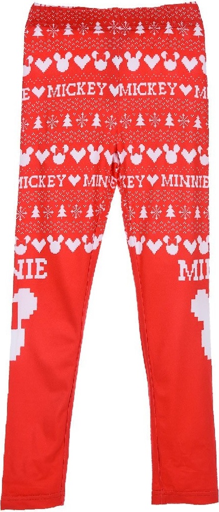 Minnie Mouse Christmas červené legíny (Velikost 98/104)