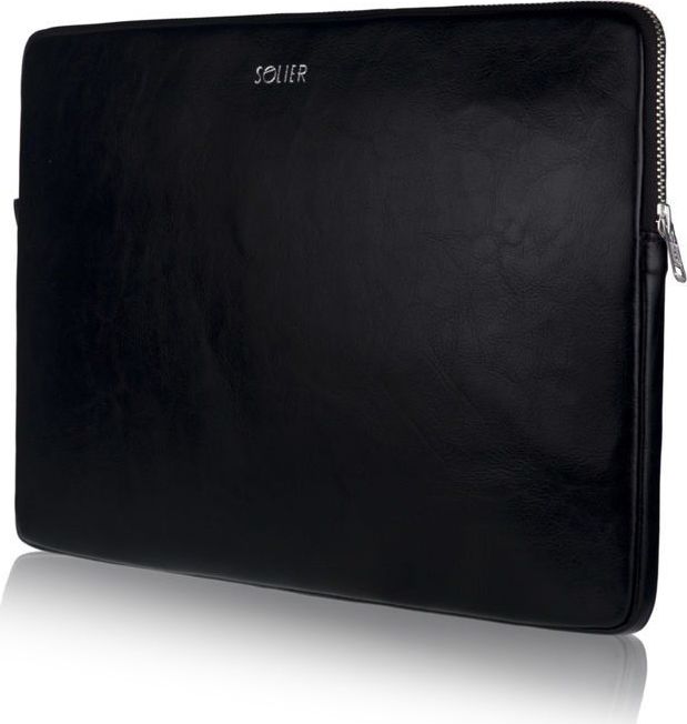 KOŽENÉ ČERNÉ POUZDRO PRO NOTEBOOK 15" SA23A 15CALI BLACK Velikost: ONE SIZE