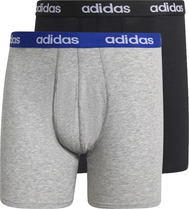 ČERNO-ŠEDÁ SADA BOXEREK ADIDAS LINEAR BRIEF BOXER 2 PACK GN2072 Velikost: M