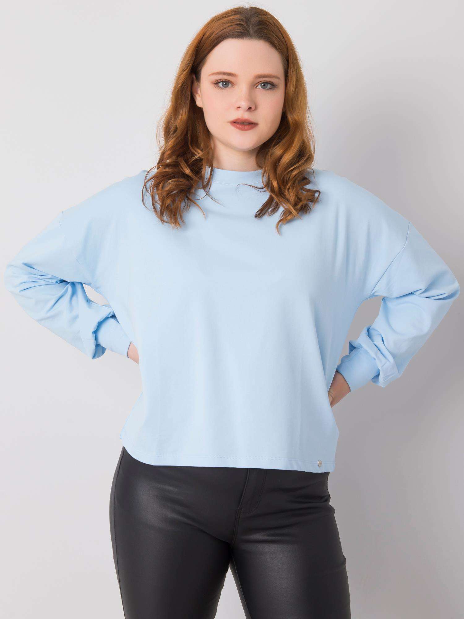 SVĚTLE MODRÁ DÁMSKÁ MIKINA RV-BL-6317.94-BLUE Velikost: 2XL