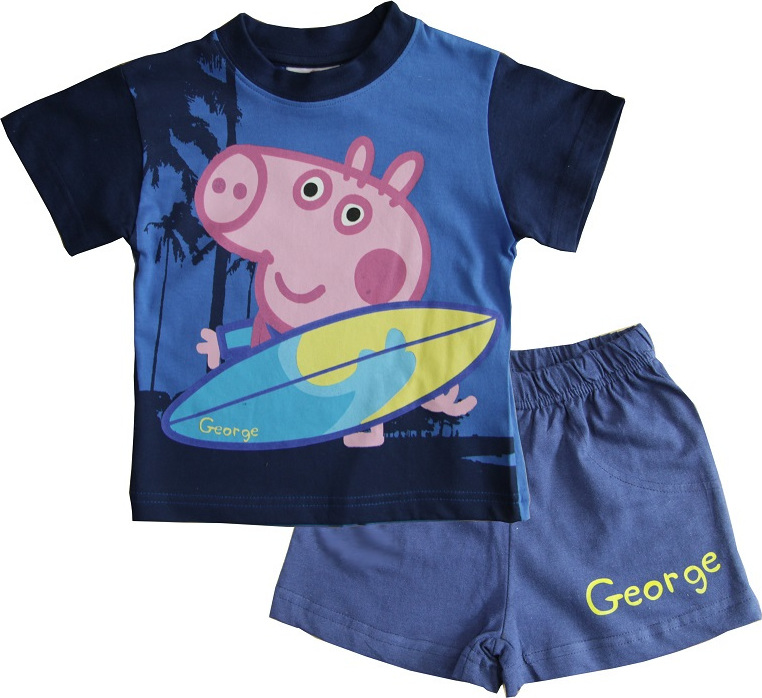 Tmavě modré chlapecké pyžamo Peppa Pig (Velikost 92)