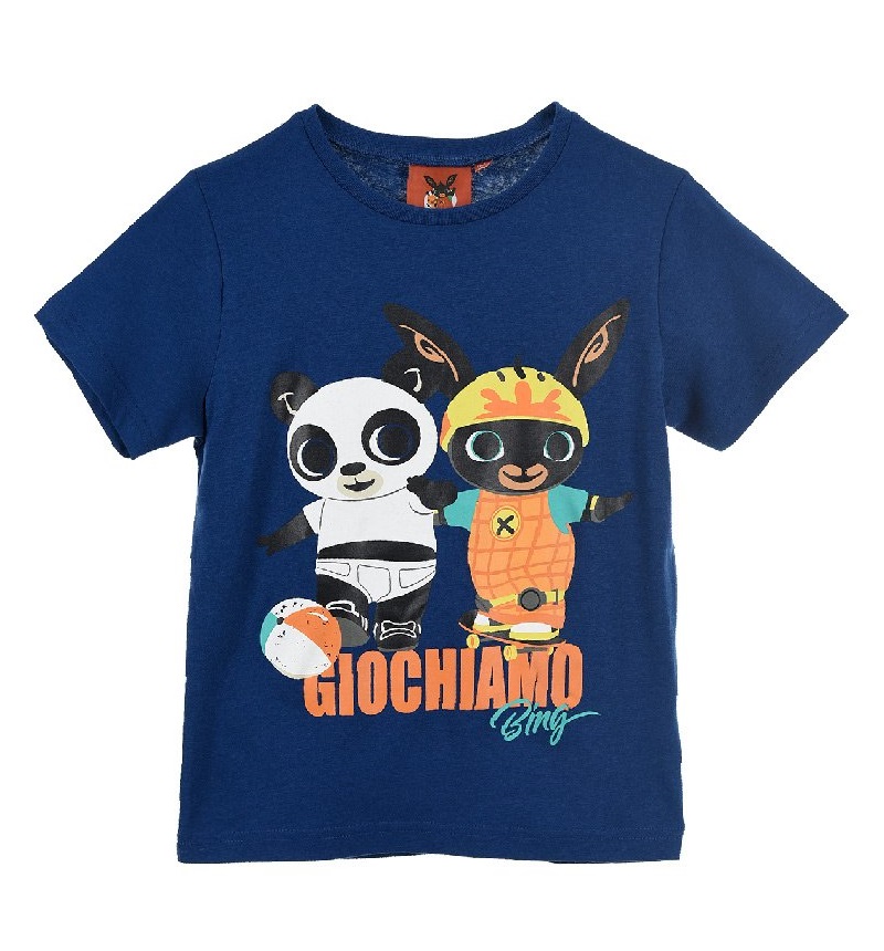 Tmavě modré chlapecké tričko Bing Bunny (Velikost 104)