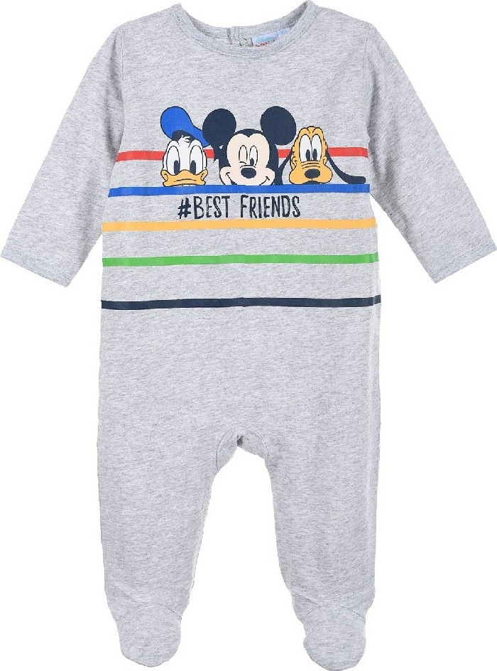 Mickey Mouse šedý overal (Velikost 67)