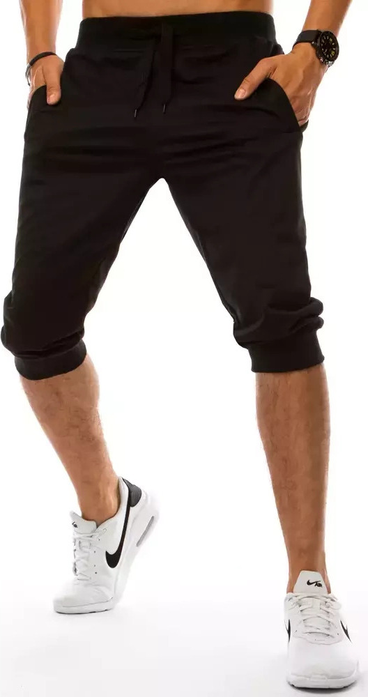 Černé pánské 3/4 kalhoty (Velikost M)