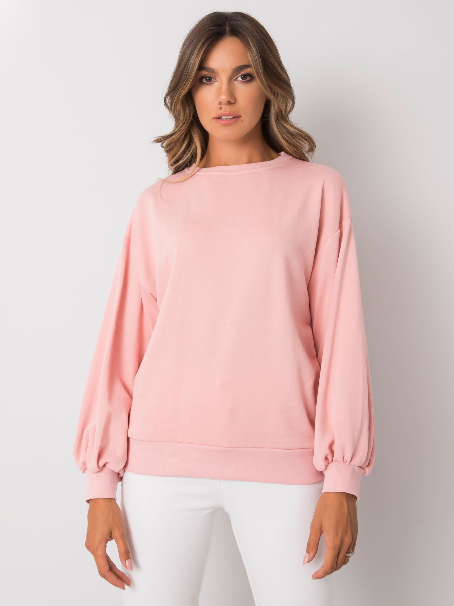 SVĚTLE RŮŽOVÁ DÁMSKÁ MIKINA -EM-BL-625.90-PINK Velikost: L