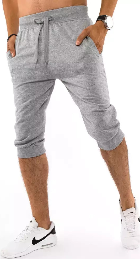 Světle šedé pánské 3/4 kalhoty (Velikost M)