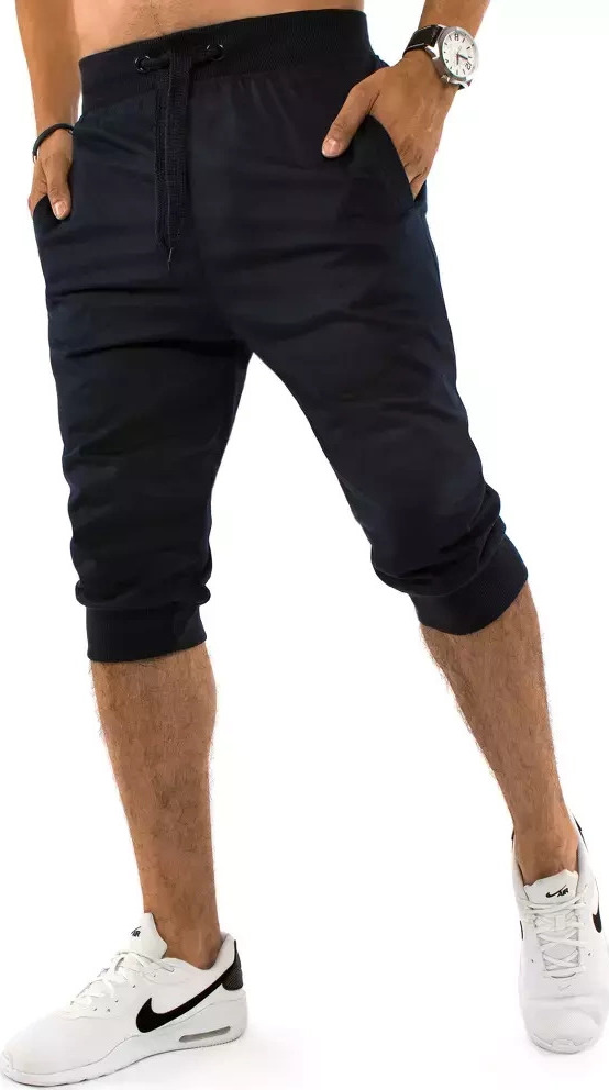 Tmavě modré pánské 3/4 kalhoty (Velikost M)