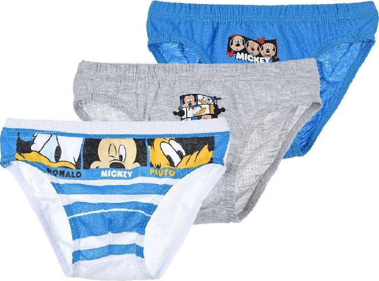 Barevná sada slipů Mickey Mouse - 3ks (Velikost 104/110)