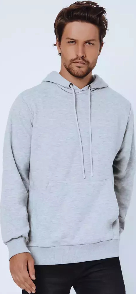 Světle šedá basic mikina