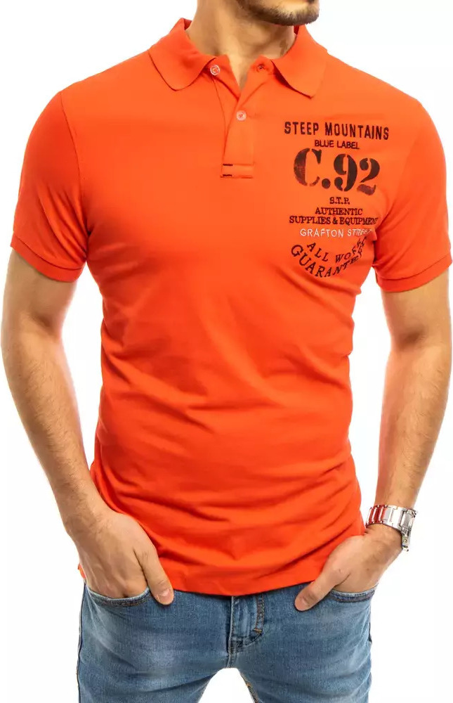 ORANŽOVÁ POLOKOŠILE S POTISKEM PX0460 Velikost: 2XL