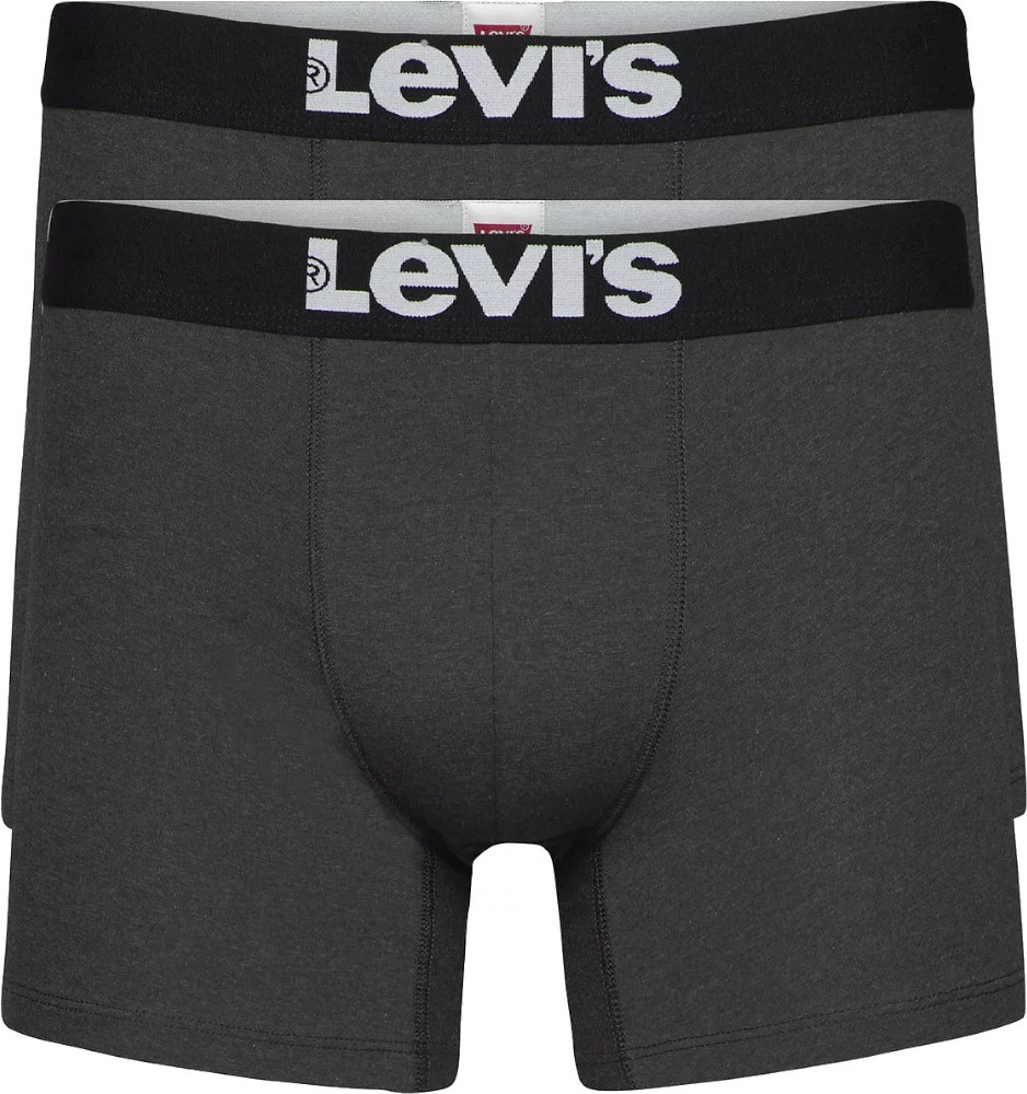 TMAVĚ ŠEDÁ SADA BOXEREK LEVI\'S BOXER 2 PAIRS BRIEFS 37149-0404 Velikost: M