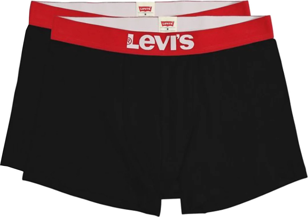 Černá sada boxerek Levi's Boxer 2 Pairs Briefs (Velikost L)