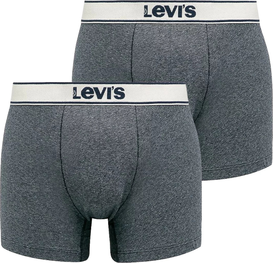 ŠEDÁ SADA BOXEREK LEVI'S BOXER 2 PAIRS BRIEFS 37149-0399 Velikost: S