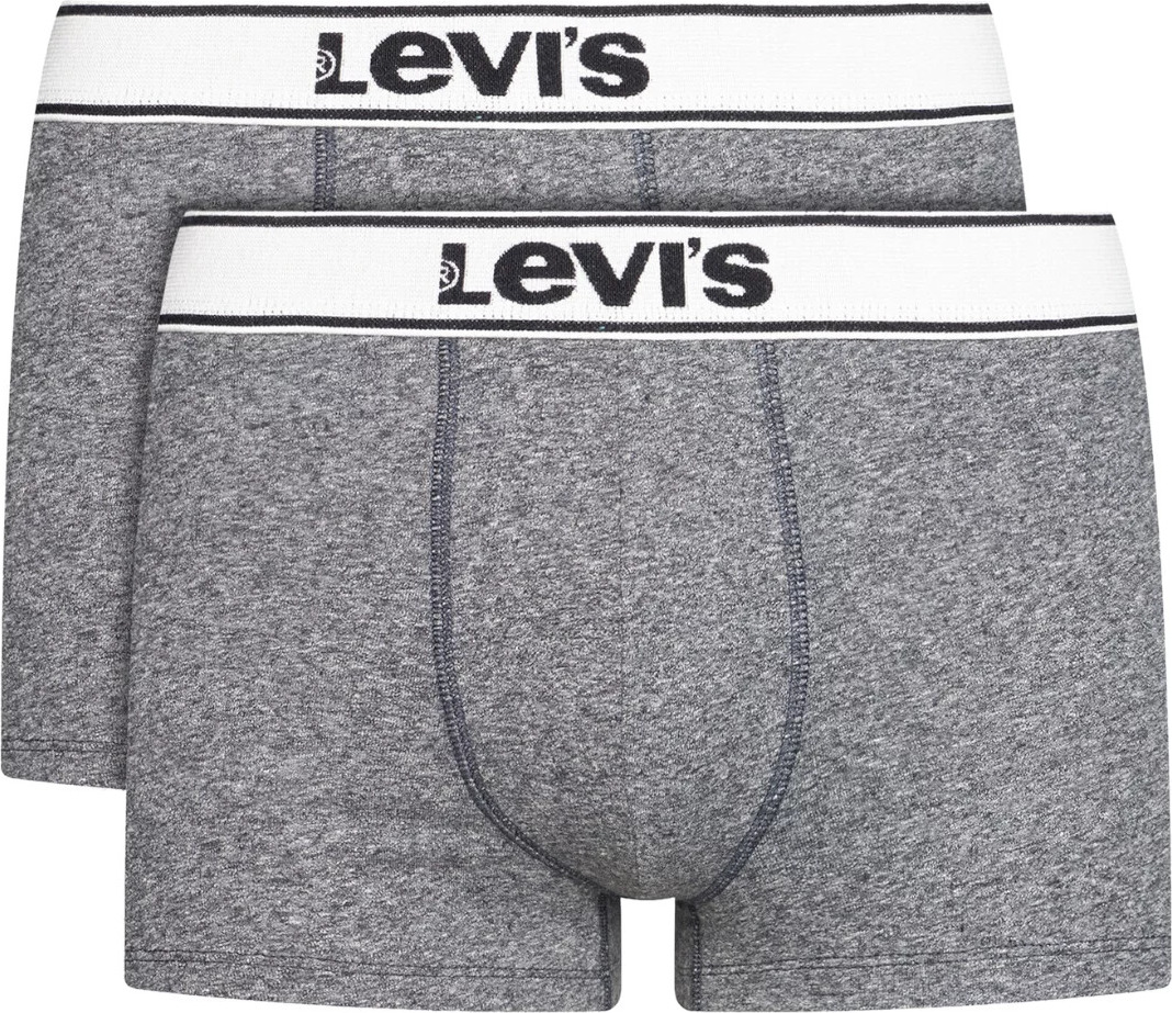 ŠEDÁ SADA BOXEREK LEVI'S TRUNK 2 PAIRS BRIEFS 37149-0388 Velikost: S