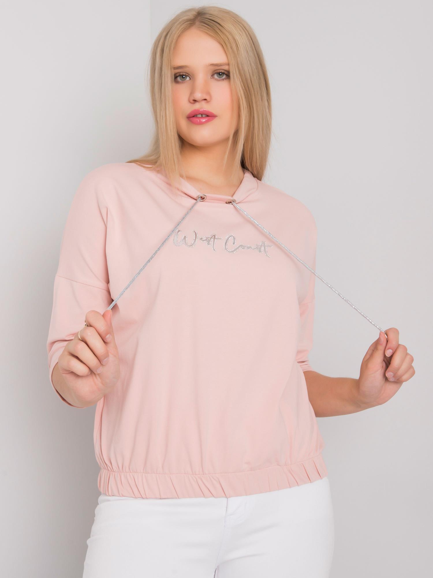 SVĚTLE RŮŽOVÁ HALENKA WEST COAST -RV-BZ-7123.50-LIGHT PINK Velikost: ONE SIZE